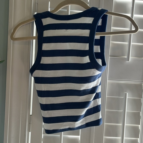 Blue and gray striped hollister tops - Picture 3 of 5